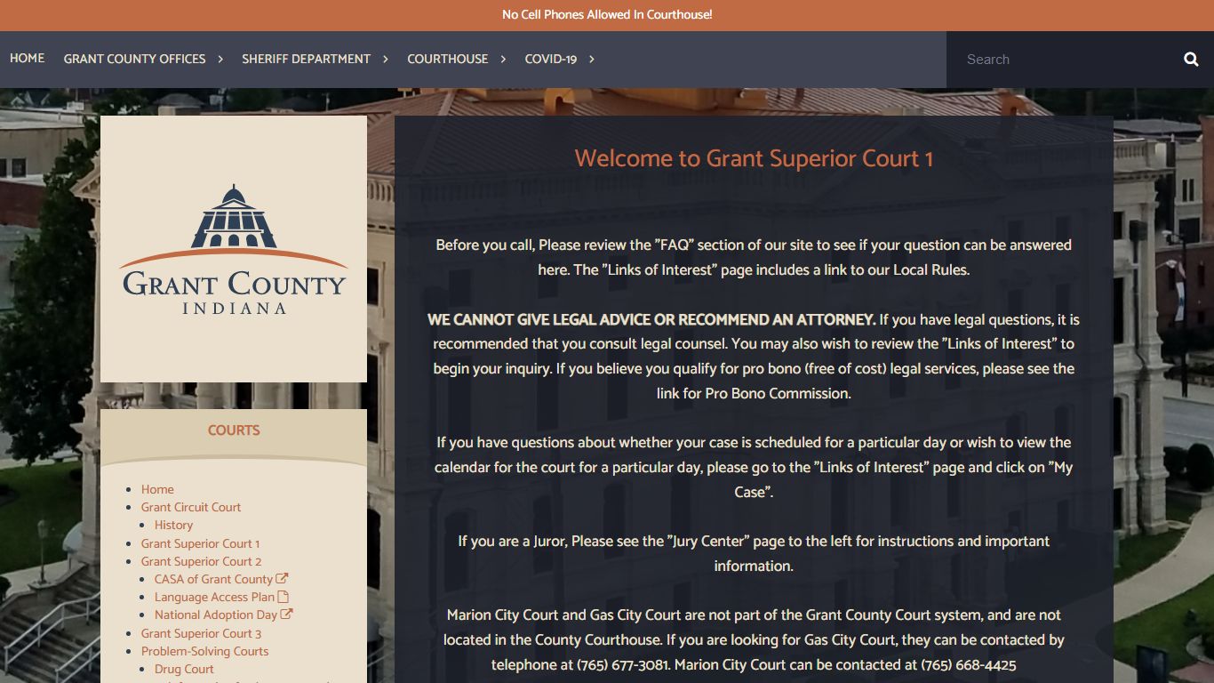 Grant Superior Court 1 | Grant County Indiana